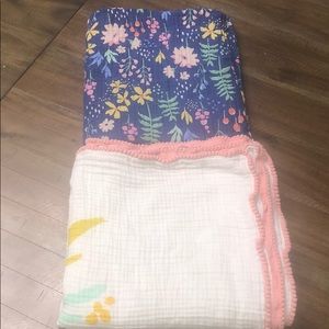 2- large Muslim swaddle blankets